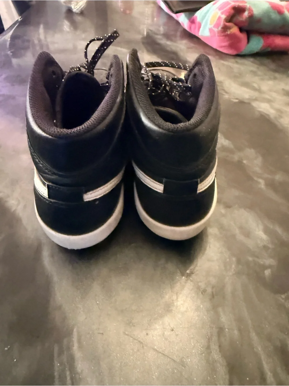Nike Black and White Kids High-Top Sneakers